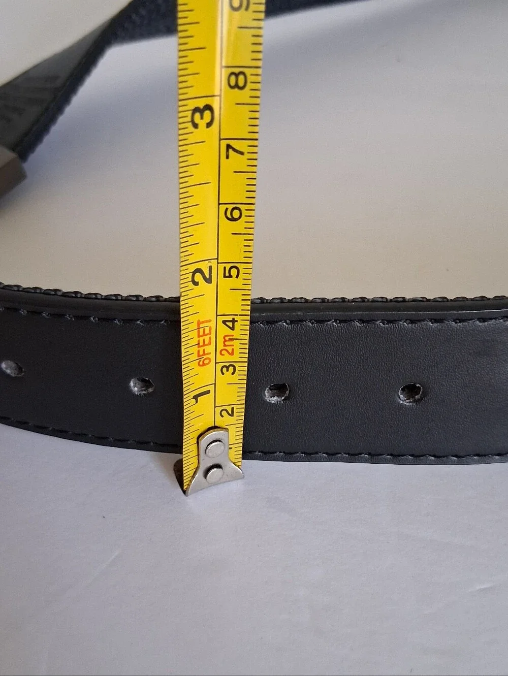 Eckō Unitd Leather/Fabric Belt Size 36 Black